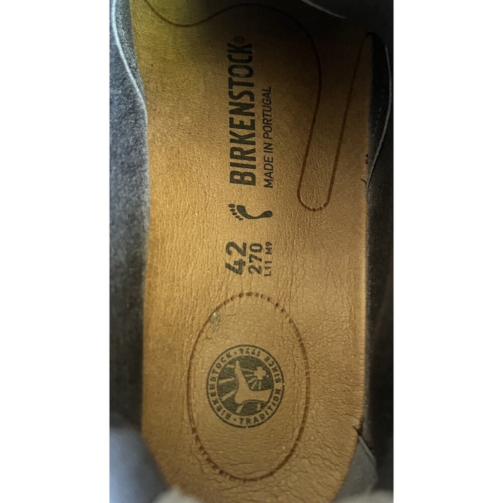 Birkenstock Milton Unisex 42 Narrow Men's 9 Women's 11 Suede Chukka Boots Black - Picture 12 of 12